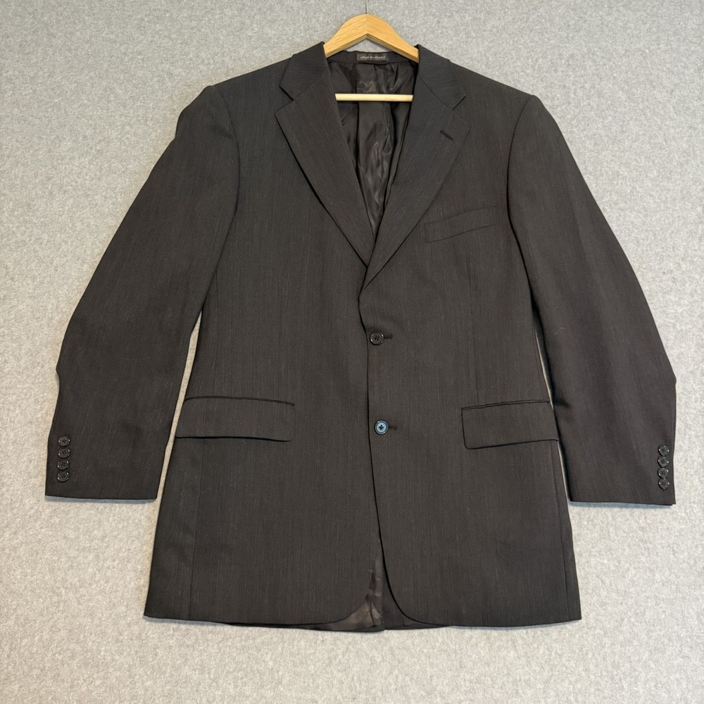 Roundtree & Yorke Mens 42L Dark Gray Suit Jacket Blazer Sport Coat For Dillard's